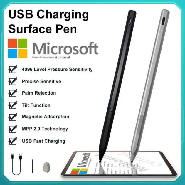 Microsoft Surface Pen قلم 4096 مستوى ضغط جودة عالية