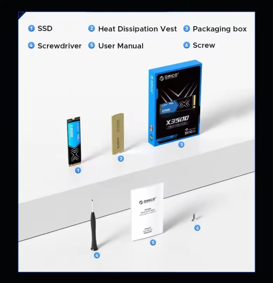 Disque dure ORICO NVMe 2TB