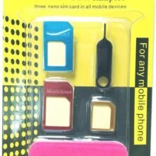 Kit d'Adaptateurs Nano SIM Universel – 5 en 1 avec Extracteur et Lime