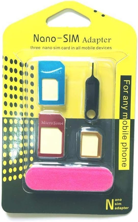 Kit d'Adaptateurs Nano SIM Universel – 5 en 1 avec Extracteur et Lime